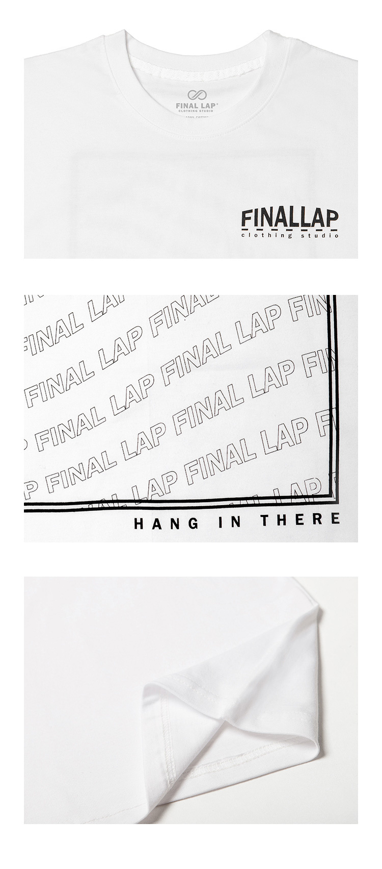 파이널 랩(FINALLAP) 스퀘어 박스 레터링 티셔츠