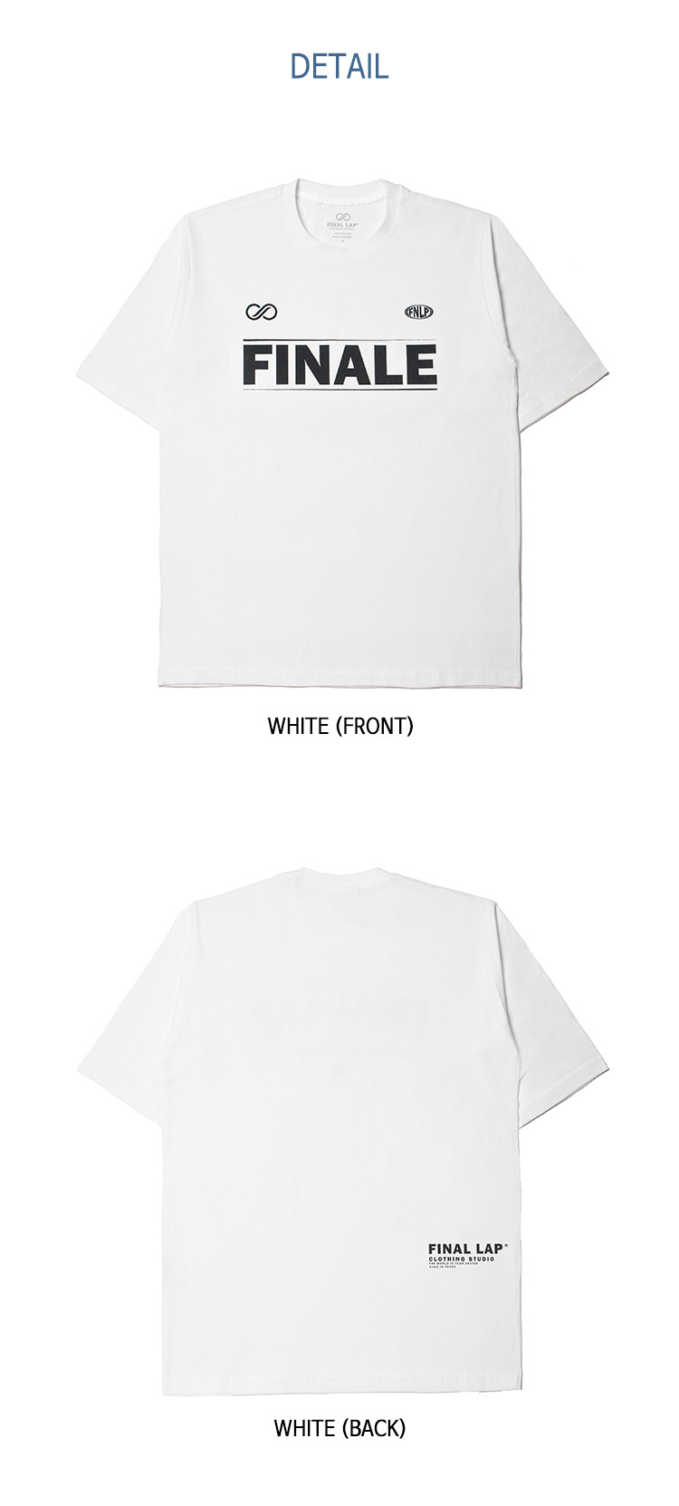 파이널 랩(FINALLAP) 피날레 로고 티셔츠
