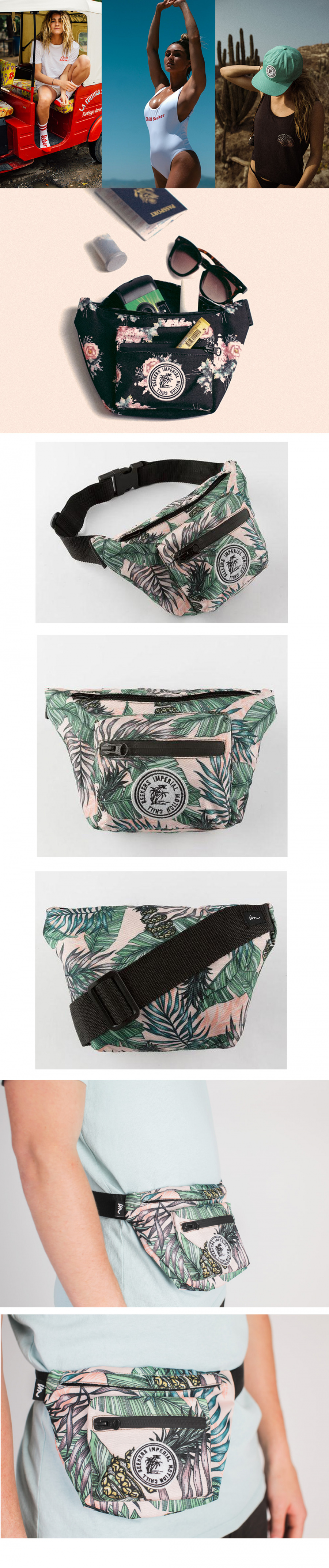 임페리얼모션(IMPERIALMOTION) 시커 패니팩 / 힙색 (팜핑크)