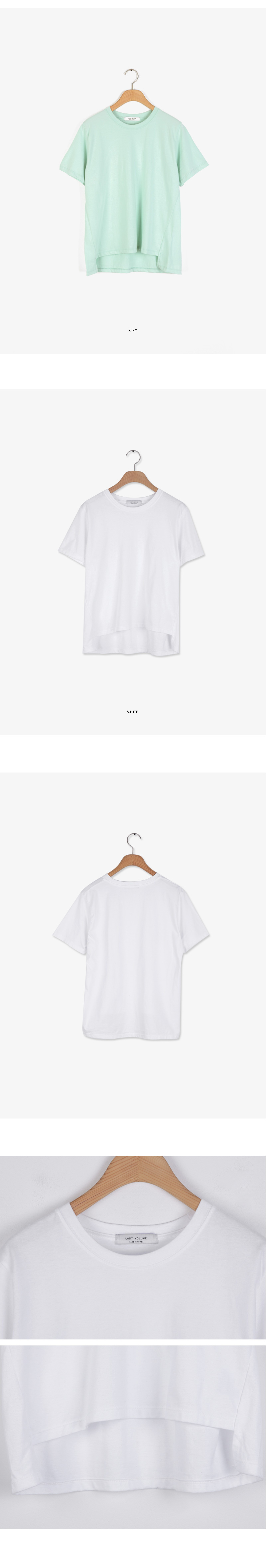 레이디 볼륨(LADY VOLUME) 언발란스 티셔츠