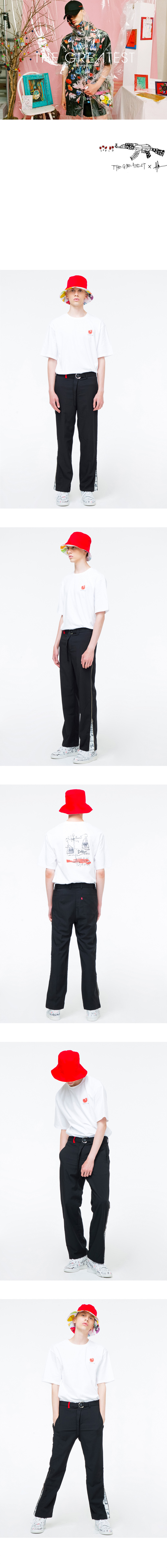 그레이티스트(THE GREATEST) GTXMAO 01  HEART T-SHIRTS WHITE