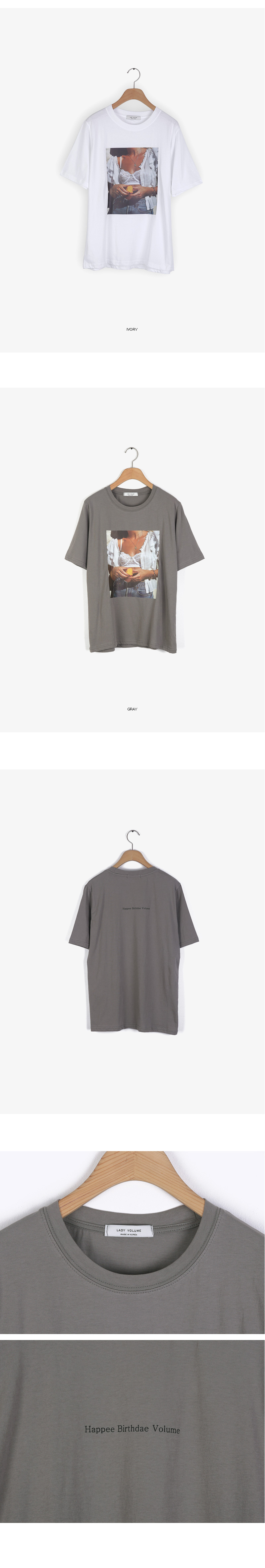 레이디 볼륨(LADY VOLUME) 레이스 티셔츠