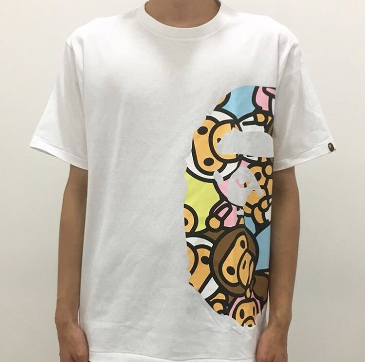 베이프(B.A.P.E) ALL BABY MILO MULTI SIDE BIG APE HEAD TEE