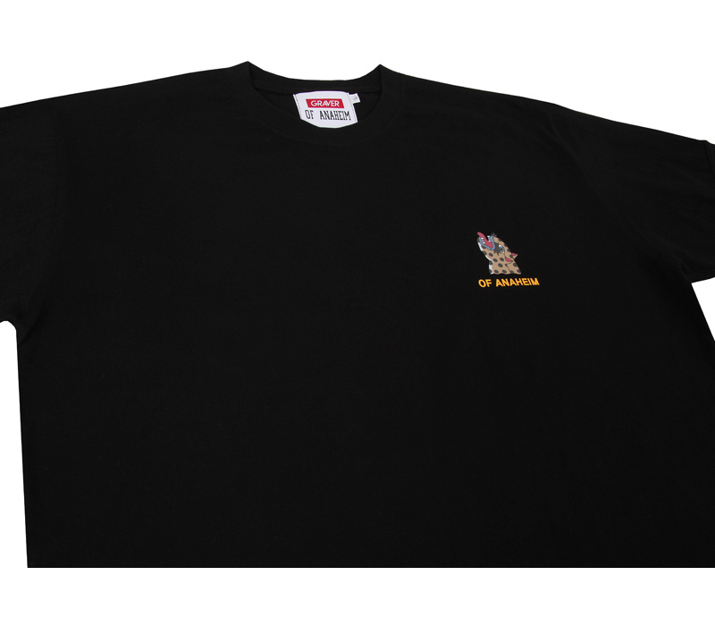 그레이버(GRAVER) [남녀공용]블랙라벨 스카프 티셔츠_블랙