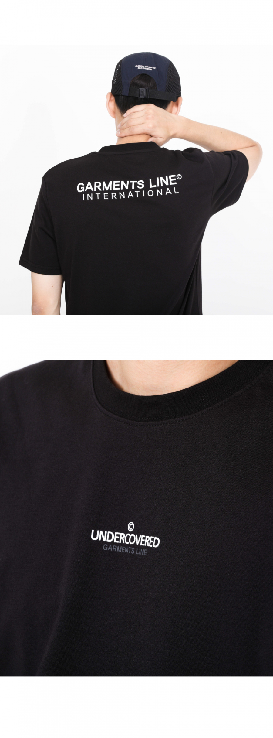 페이탈리즘(FATALISM) [가먼츠라인] #G017 UNDERCOVERED BACK Logo T-shirt (black)