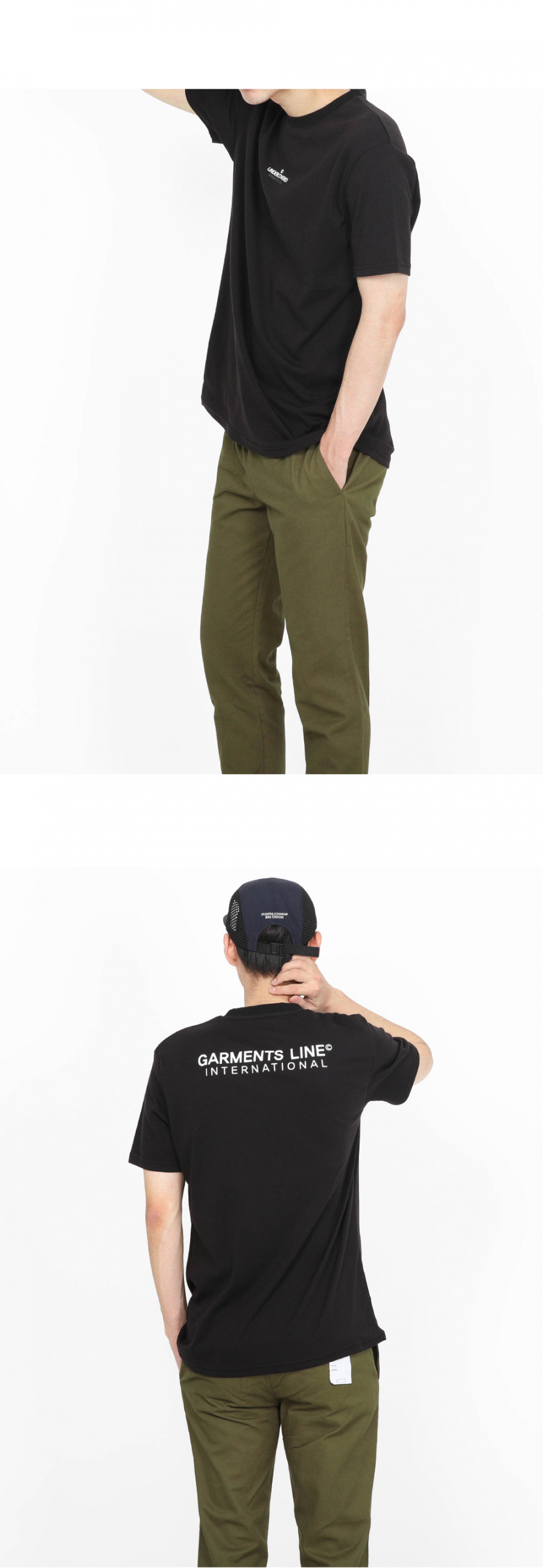 페이탈리즘(FATALISM) [가먼츠라인] #G017 UNDERCOVERED BACK Logo T-shirt (black)