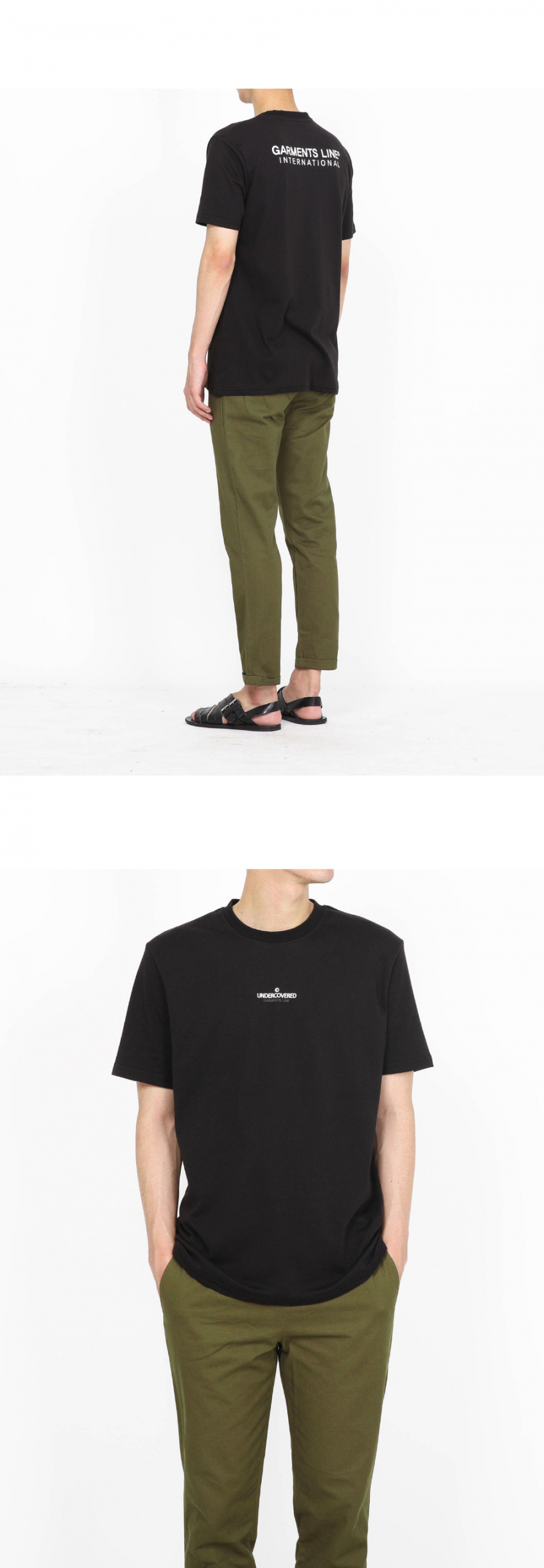 페이탈리즘(FATALISM) [가먼츠라인] #G017 UNDERCOVERED BACK Logo T-shirt (black)