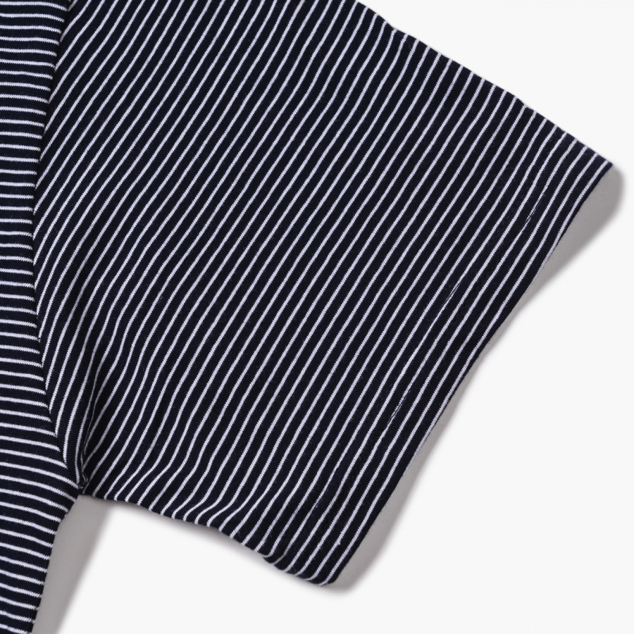 엠니(M.Nii) 베이직 스트라이프 티 / 네이비