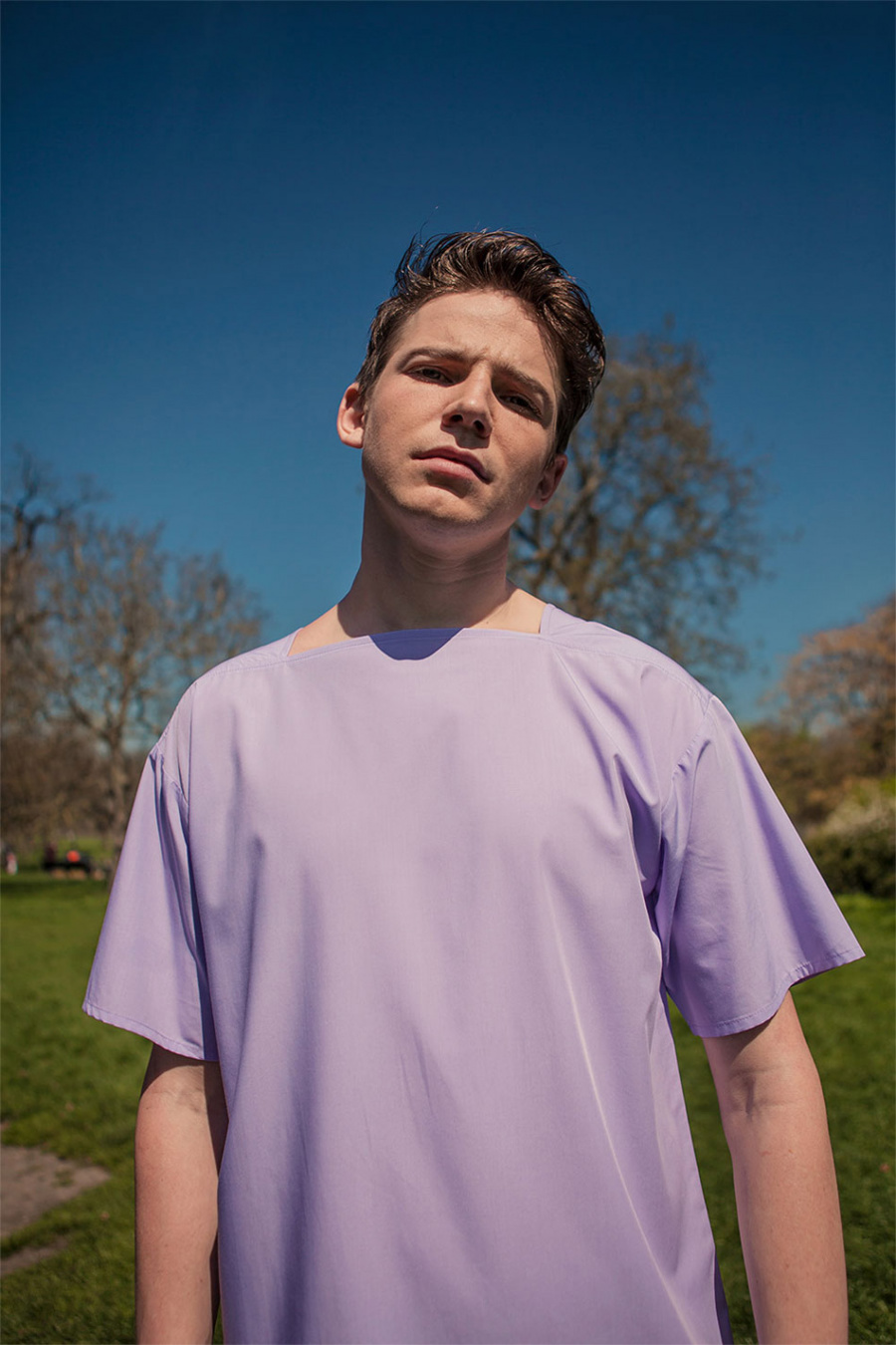 더 베리 띵(THE VERY THING) 스퀘어 넥 티셔츠(퍼플)