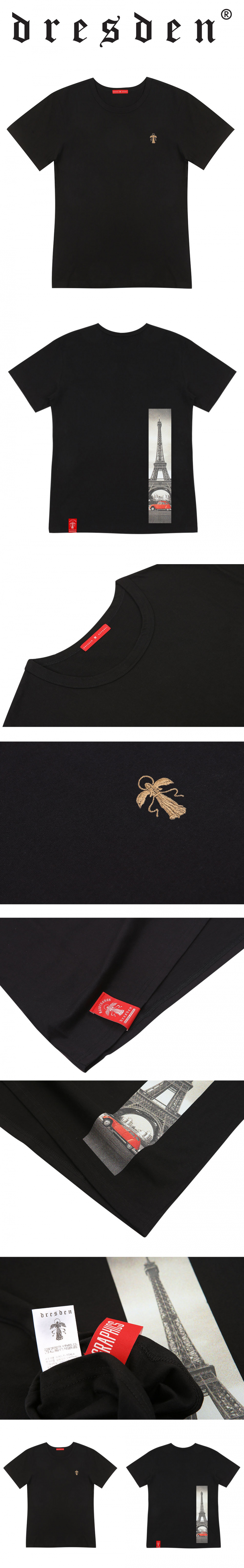 드레스덴(DRESDEN) UNISEX_UP_TS_18SS_81_BK