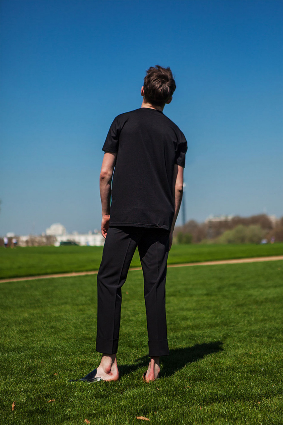 더 베리 띵(THE VERY THING) 심플 프린트 티셔츠(블랙)