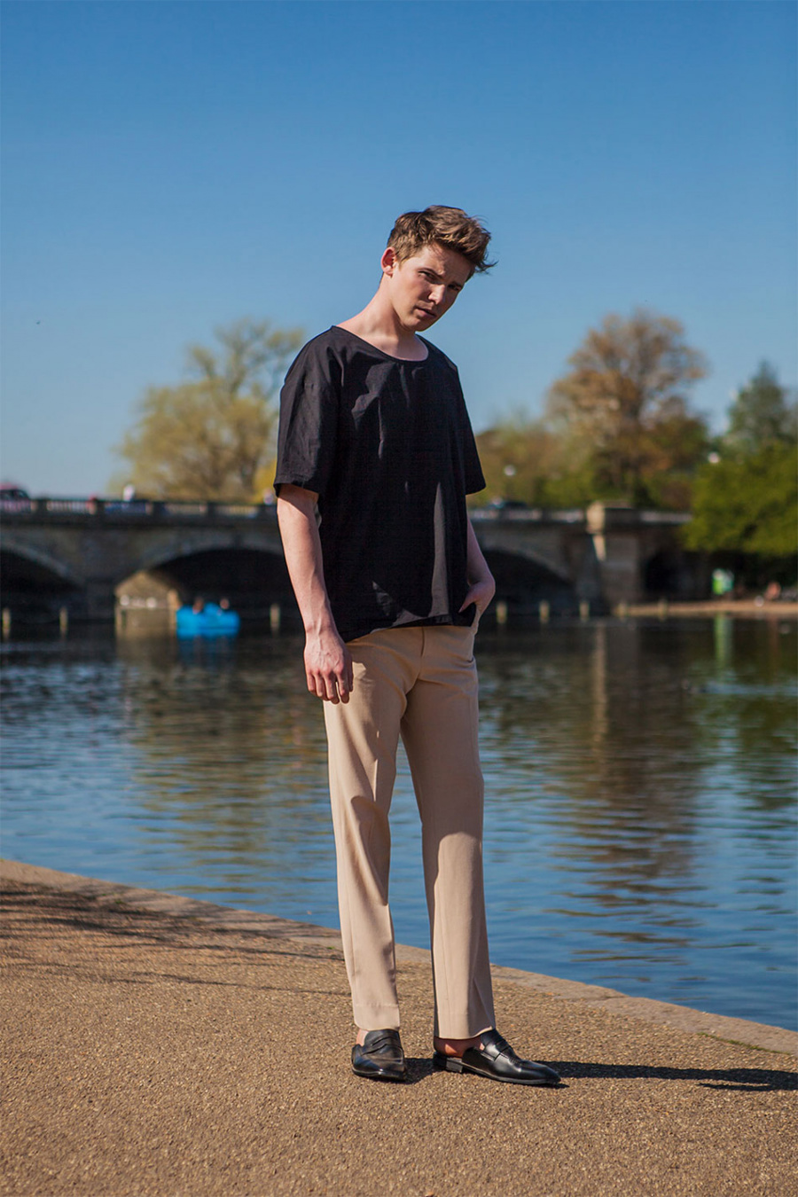 더 베리 띵(THE VERY THING) 오버사이즈 티셔츠(블랙)