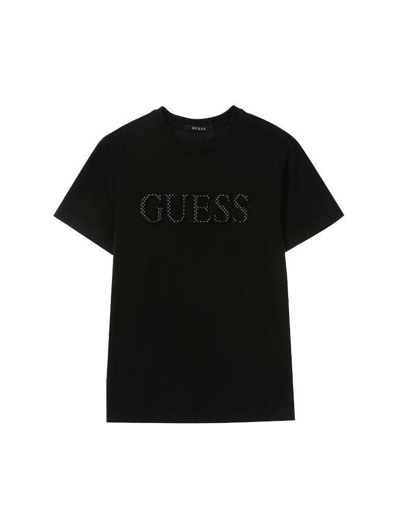 게스(GUESS) 남녀공용 이중엠보 도트포인트 반팔 티셔츠