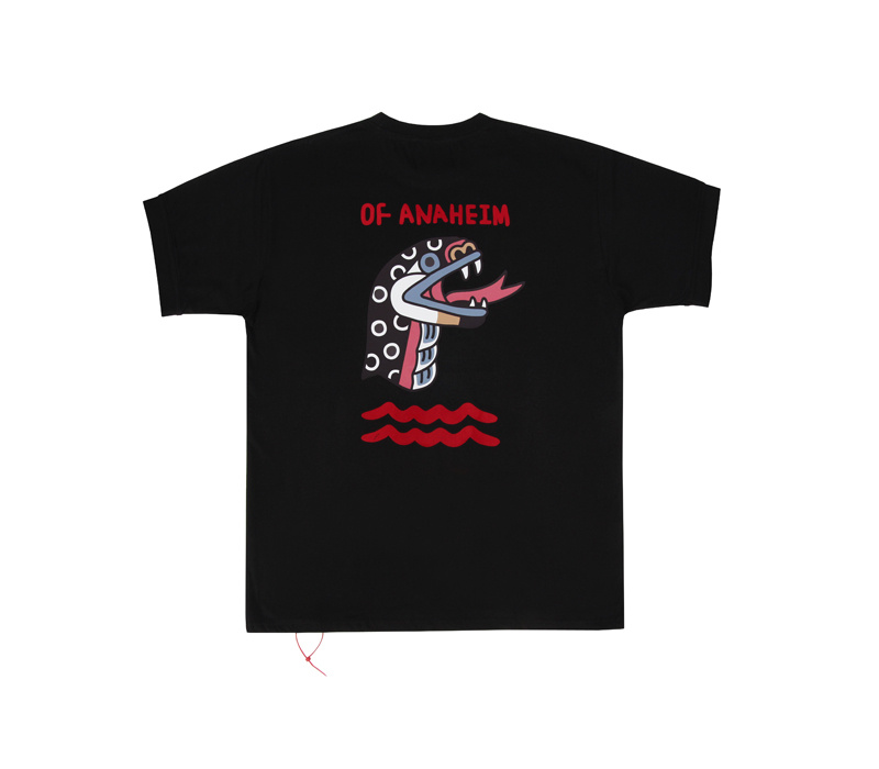 그레이버(GRAVER) [남녀공용]블랙라벨 블랙 스네이크 티셔츠_블랙