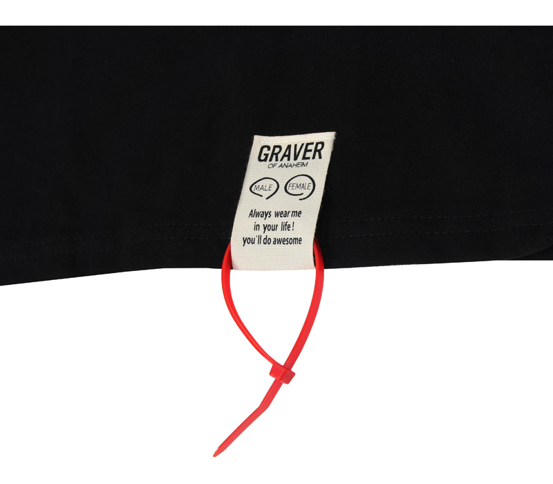 그레이버(GRAVER) [남녀공용]블랙라벨 블랙 스네이크 티셔츠_블랙