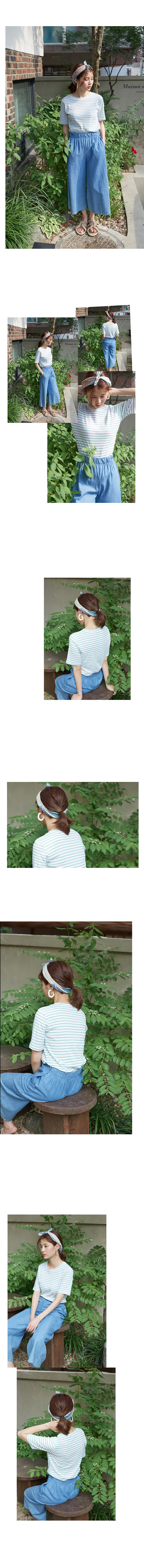 클라비스(CLOVIS) 골지 타이트 스트라이프 탑 ( 2 color ) CVHW83707S