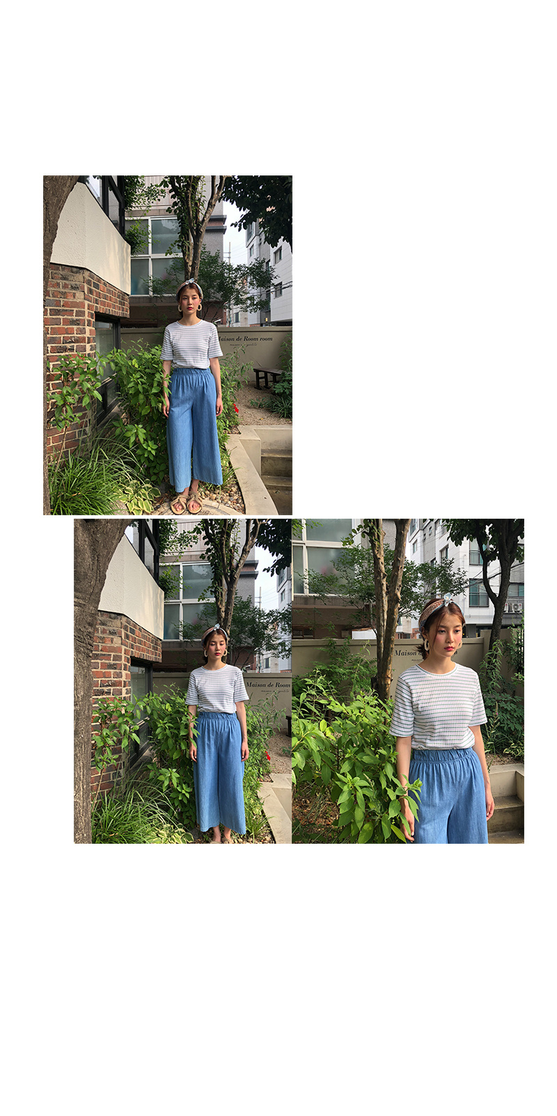 클라비스(CLOVIS) 골지 타이트 스트라이프 탑 ( 2 color ) CVHW83707S