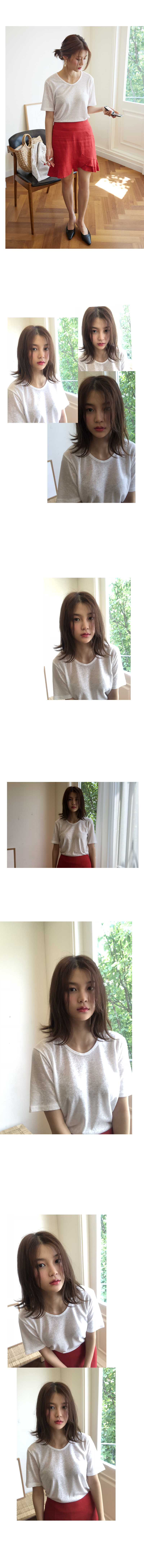 클라비스(CLOVIS) 콤피 스쿱넥 린넨 탑 ( 3 color ) CVHW83705S