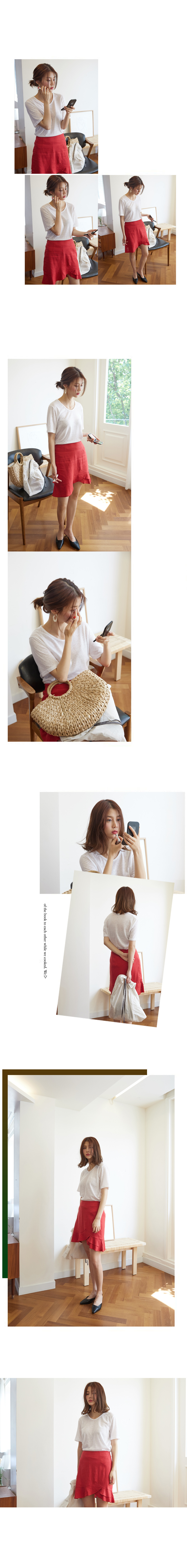 클라비스(CLOVIS) 콤피 스쿱넥 린넨 탑 ( 3 color ) CVHW83705S