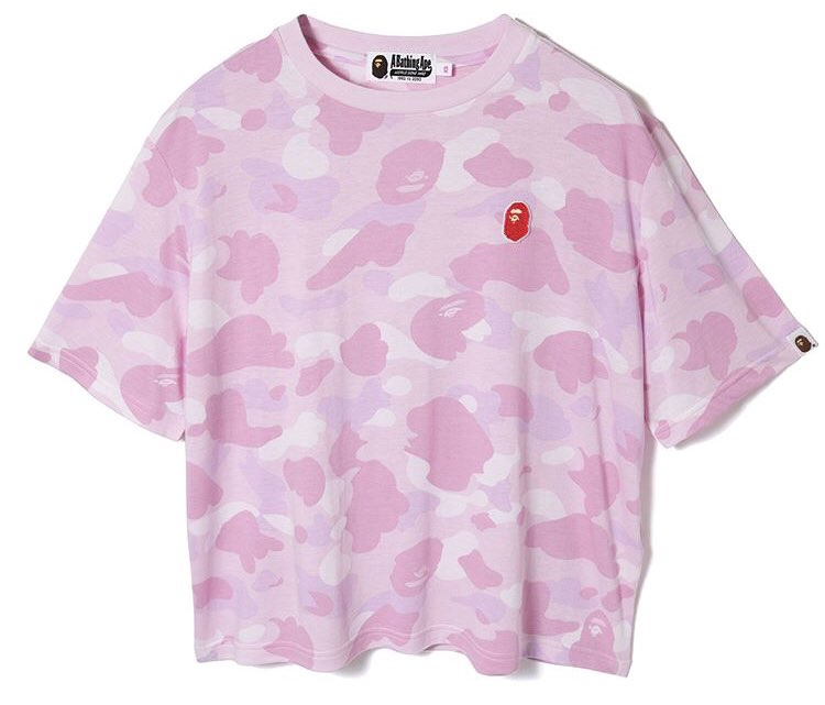베이프(B.A.P.E) PASTEL COLOR CAMO WIDE TEE L