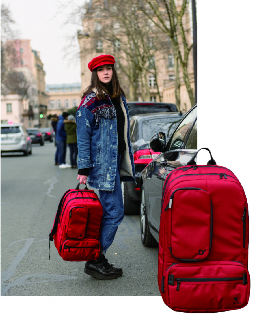 딜럽(D'LUV) 유닛백 (레드)