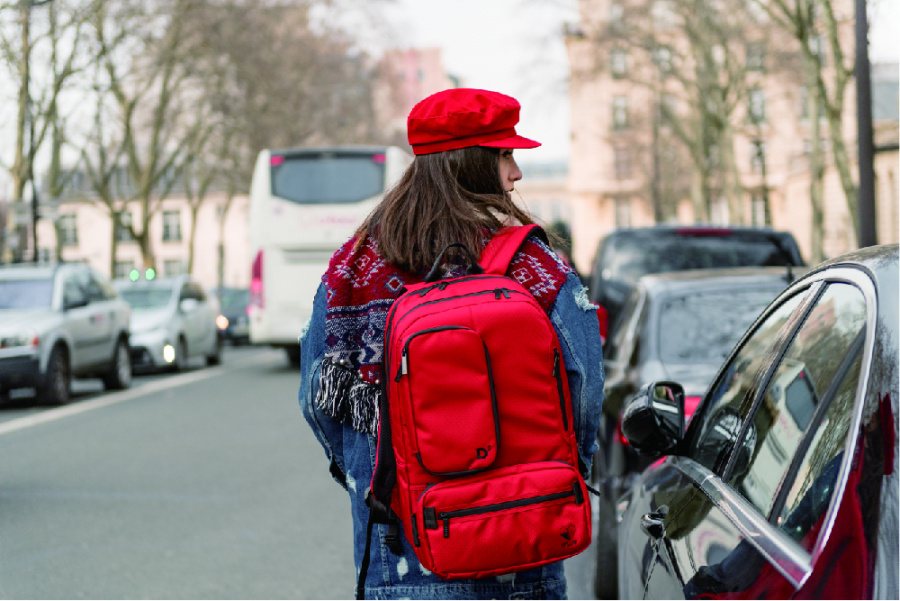 딜럽(D'LUV) 유닛백 (레드)