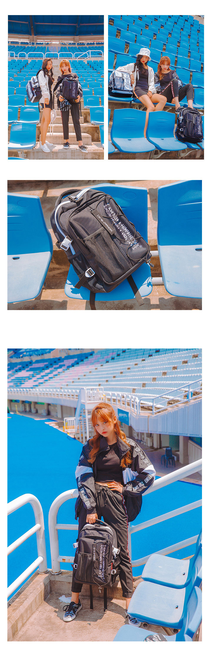 슈펜(SHOOPEN) 아임낫어휴먼비잉 백팩 블랙