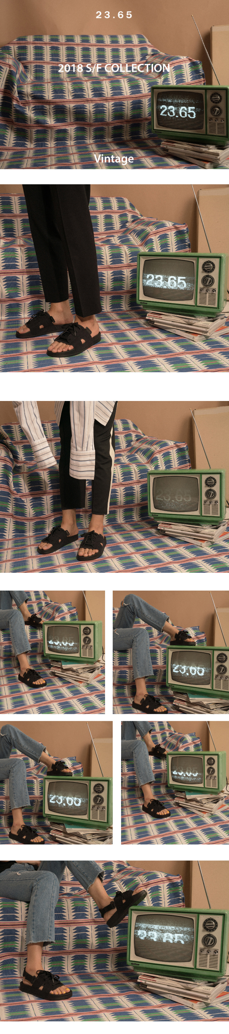 이십삼점육오(23.65) SHOE RACE SANDAL_BLACK