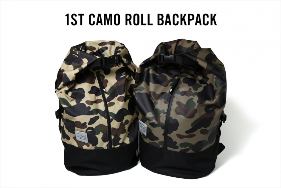 베이프(B.A.P.E) 1ST CAMO ROLL BACKPACK