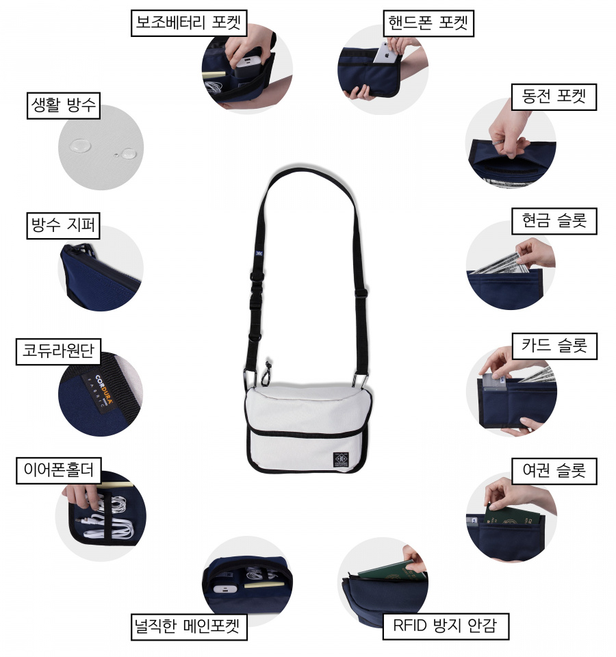 이스트인디고(EASTINDIGO) 볼륨 사코슈백 블랙