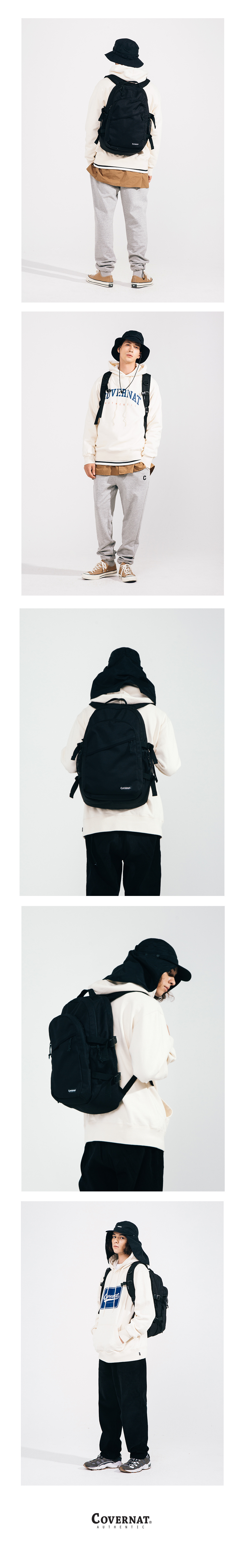 커버낫(COVERNAT) CORDURA RUCK SACK BLACK
