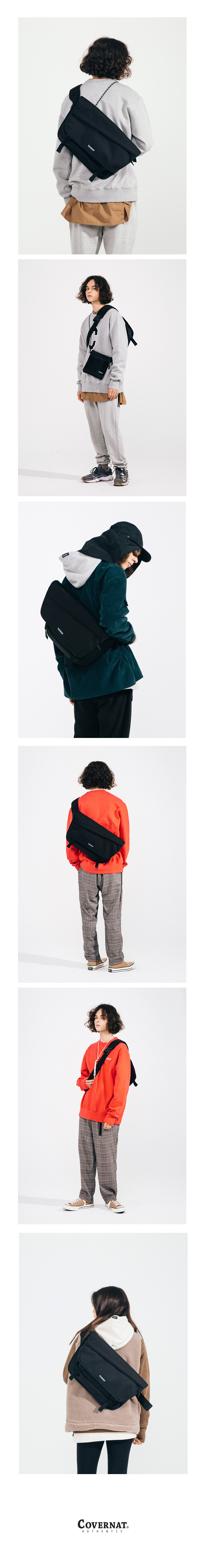 커버낫(COVERNAT) CORDURA MESSENGER BAG BLACK