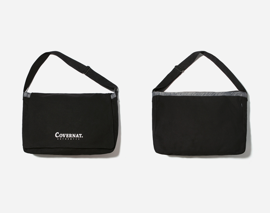 커버낫(COVERNAT) AUTHENTIC LOGO MAIL BAG BLACK