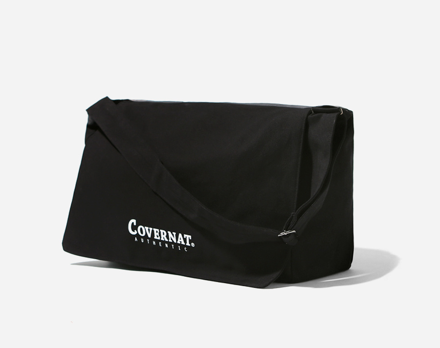 커버낫(COVERNAT) AUTHENTIC LOGO MAIL BAG BLACK