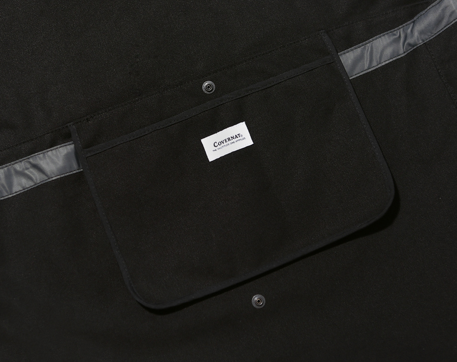 커버낫(COVERNAT) AUTHENTIC LOGO MAIL BAG BLACK