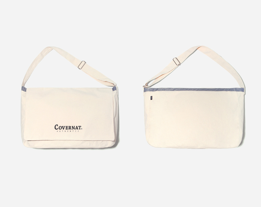 커버낫(COVERNAT) AUTHENTIC LOGO MAIL BAG IVORY