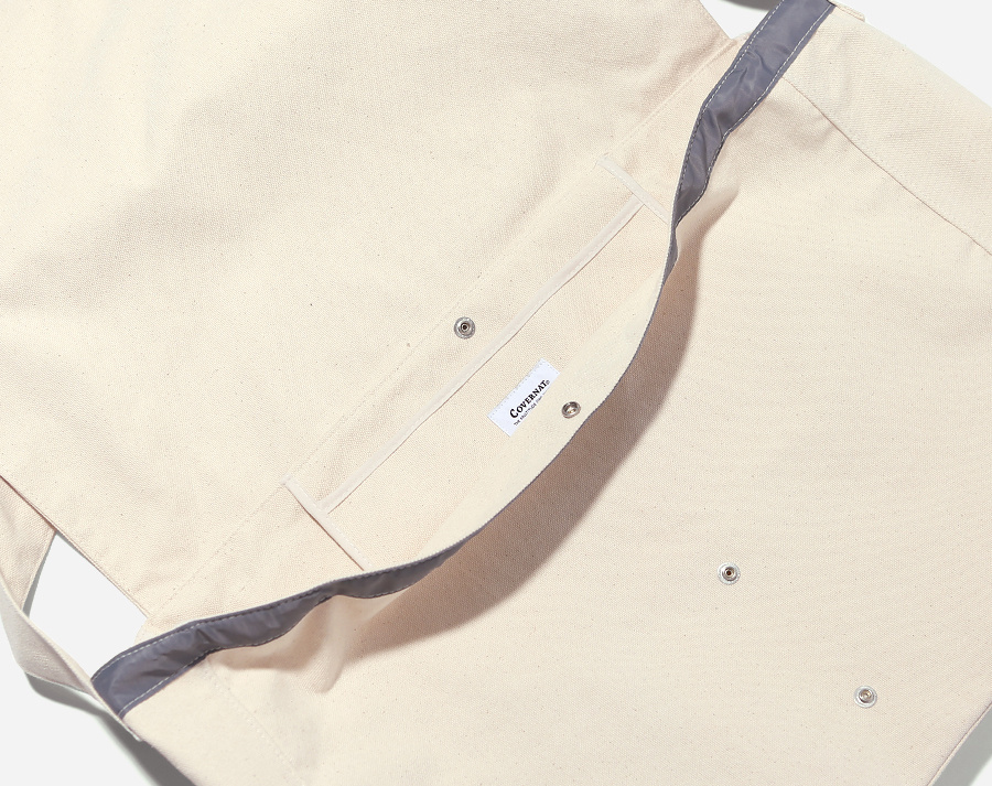 커버낫(COVERNAT) AUTHENTIC LOGO MAIL BAG IVORY