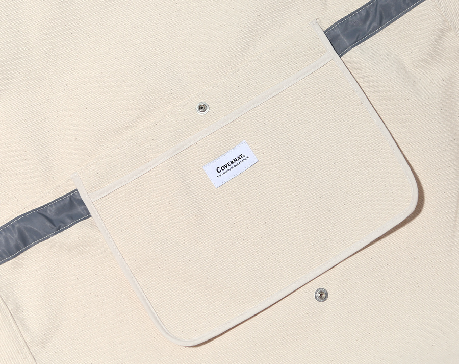 커버낫(COVERNAT) AUTHENTIC LOGO MAIL BAG IVORY