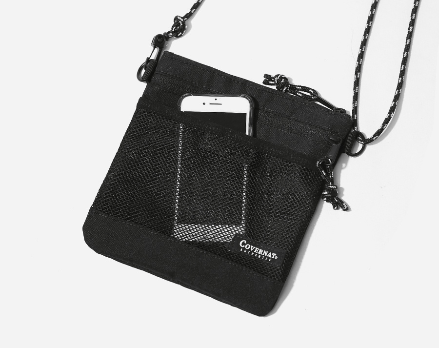 커버낫(COVERNAT) CORDURA SACOCHE BAG BLACK