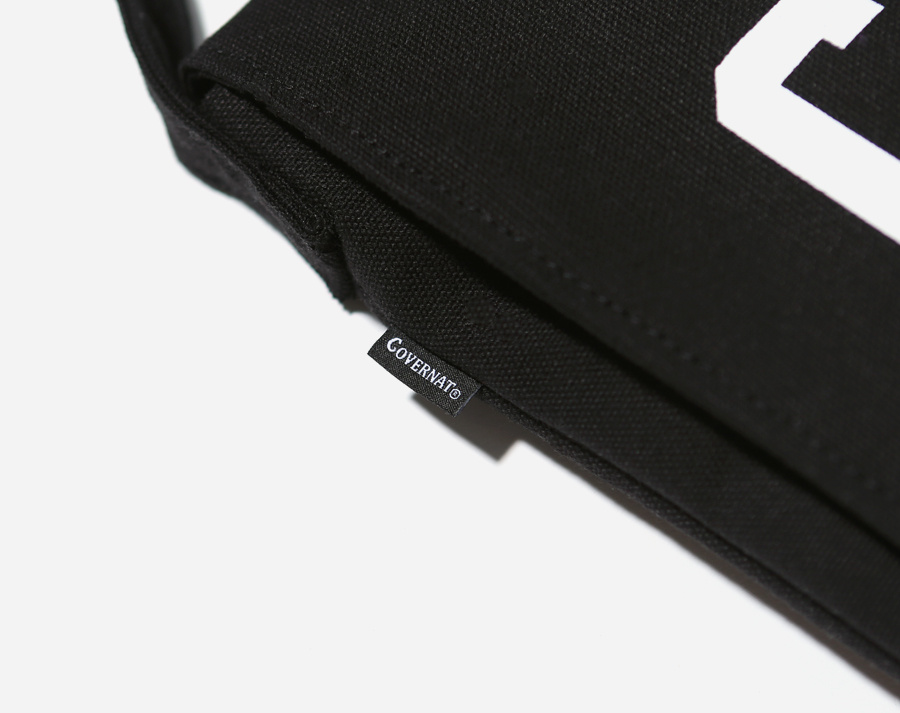 커버낫(COVERNAT) JERSEY LOGO MAIL BAG BLACK