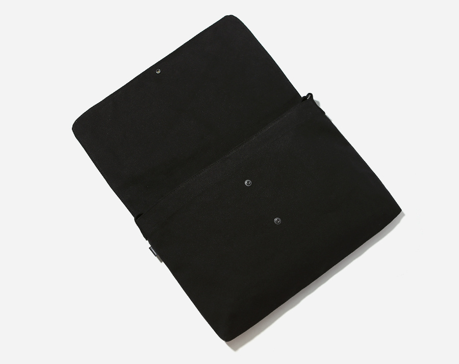 커버낫(COVERNAT) JERSEY LOGO MAIL BAG BLACK