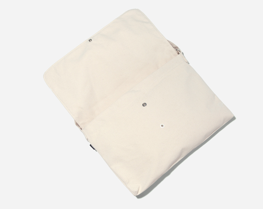 커버낫(COVERNAT) JERSEY LOGO MAIL BAG IVORY