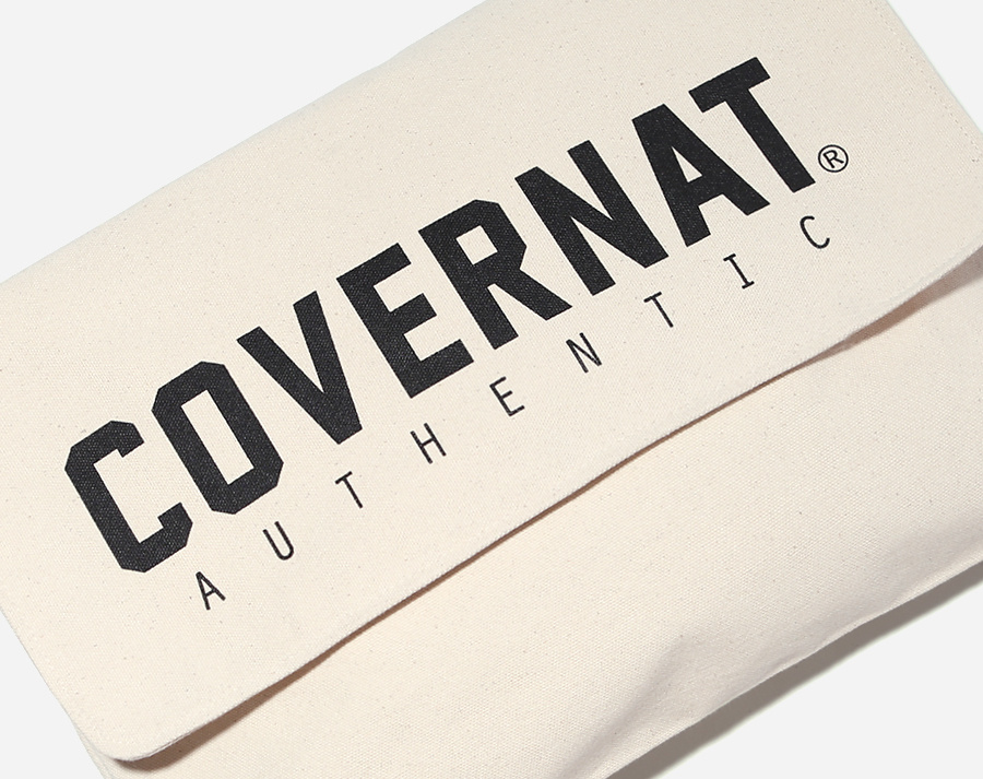 커버낫(COVERNAT) JERSEY LOGO MAIL BAG IVORY