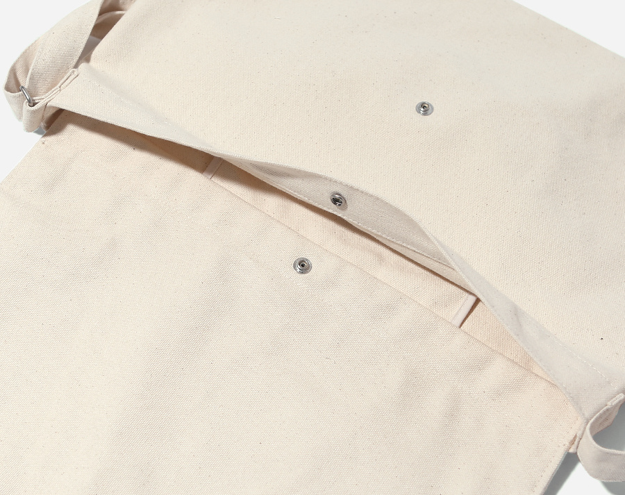 커버낫(COVERNAT) JERSEY LOGO MAIL BAG IVORY