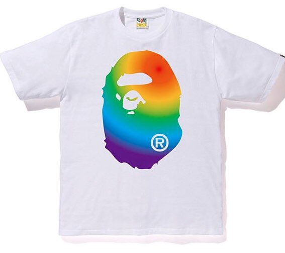 베이프(BAPE) RAINBOW BIG APE HEAD TEE - 178,000원 | 무신사 스토어