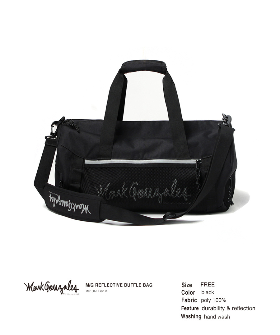 마크 곤잘레스(MARK GONZALES) M/G REFLECTIVE DUFFLE BAG