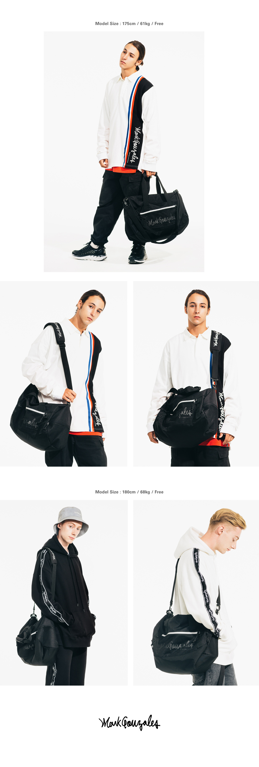 마크 곤잘레스(MARK GONZALES) M/G REFLECTIVE DUFFLE BAG