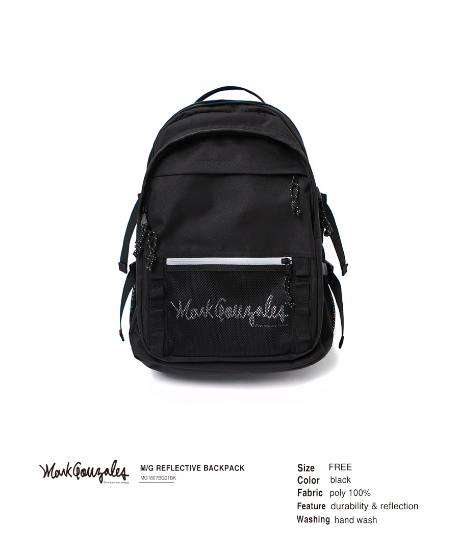 마크 곤잘레스(MARK GONZALES) M/G REFLECTIVE BACKPACK