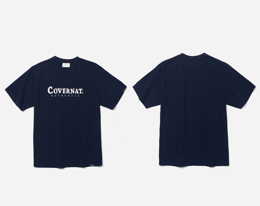 커버낫(COVERNAT) S/S AUTHENTIC LOGO TEE NAVY