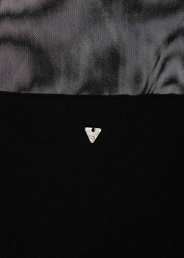 게스(GUESS) 여성 매쉬배색 긴팔